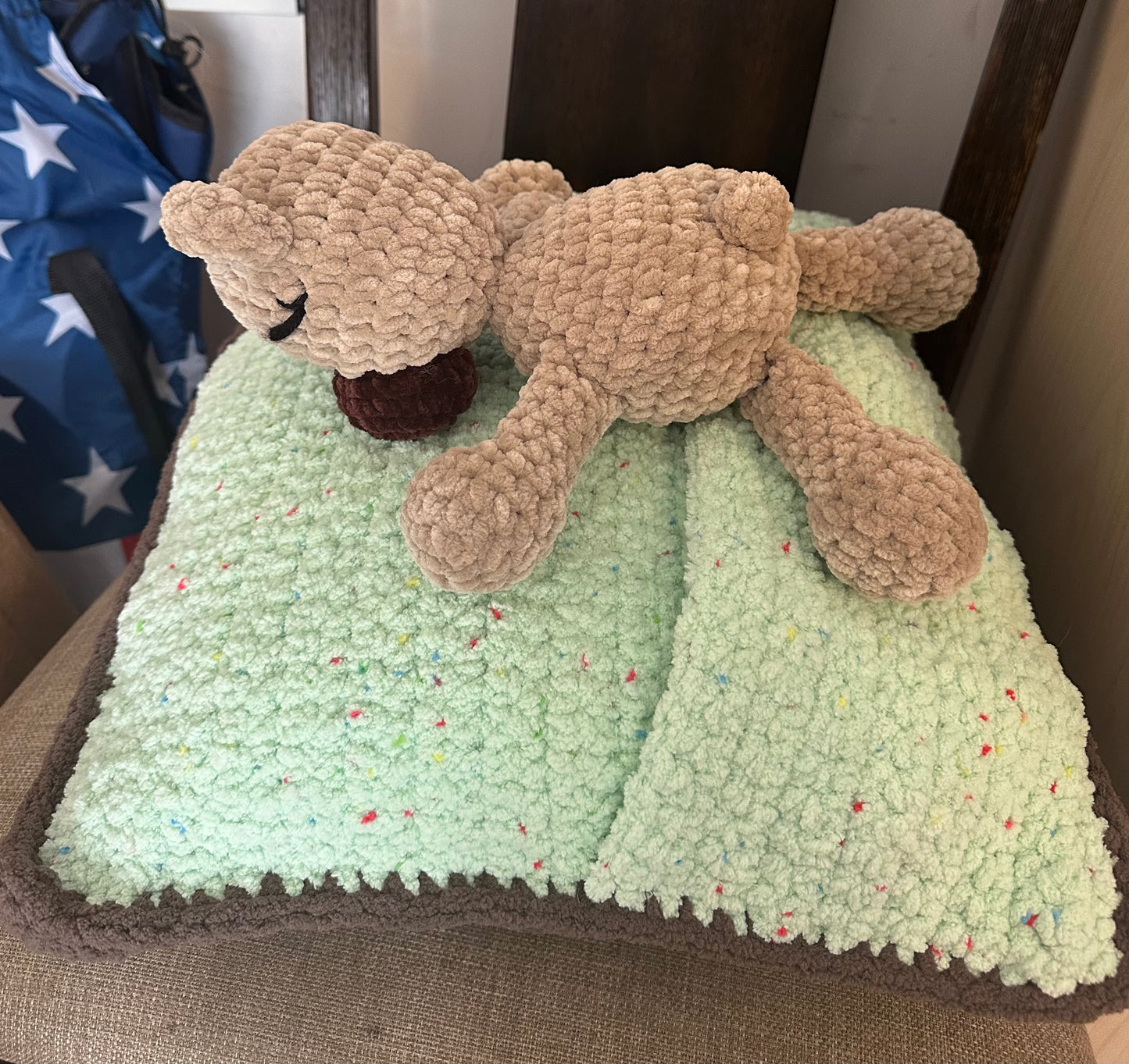 Sleeping Bear in Pillow
